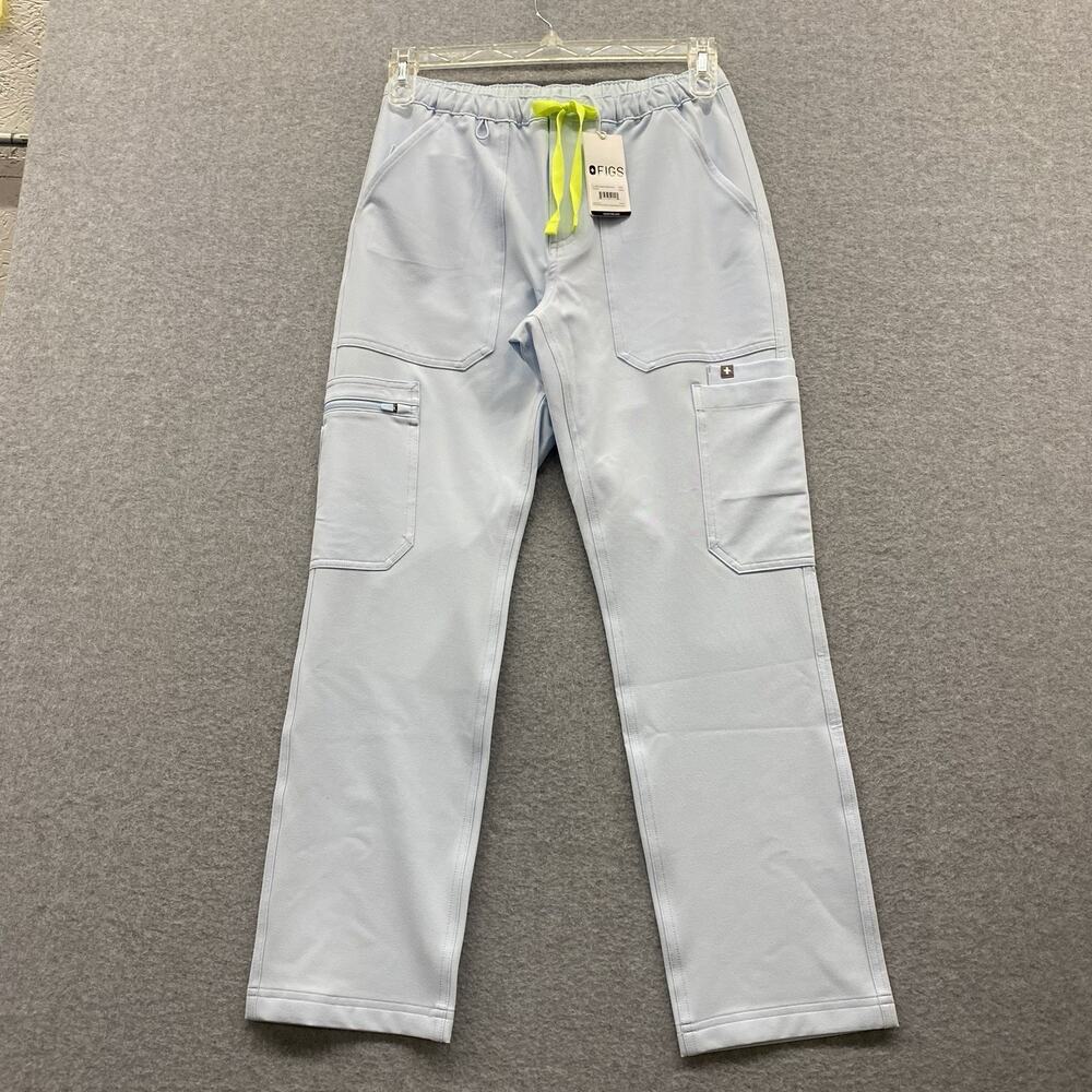 FIGS Scrub Pants Mens XS Short Blue Technical Collection Cairo Cargo Medical NWT